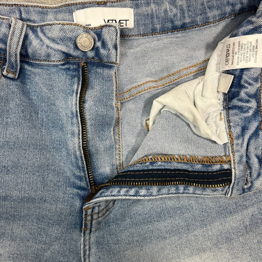 VERVET Flare Jeans Womens 29x31 Light Blue 90s Vintage Style V3132 Stretch Y2K - Picture 6 of 14